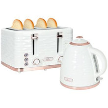 Load image into Gallery viewer, Kettle and Toaster Set 1.7L Rapid Boil Kettle &amp; 4 Slice Toaster