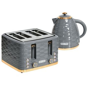 Kettle and Toaster Set 1.7L Rapid Boil Kettle & 4 Slice Toaster