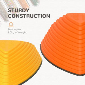 11 PCs Kids Stepping Stones, Balance River Stones, Obstacle Course