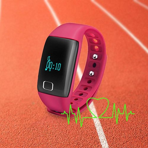 Waterproof Fitness Tracker with HRM - Pink
