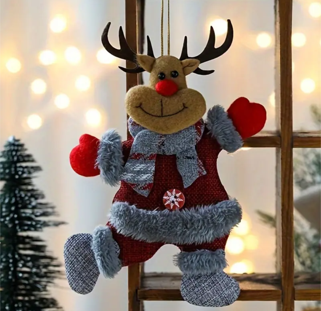 Festive Hanging Plush - Set of 4