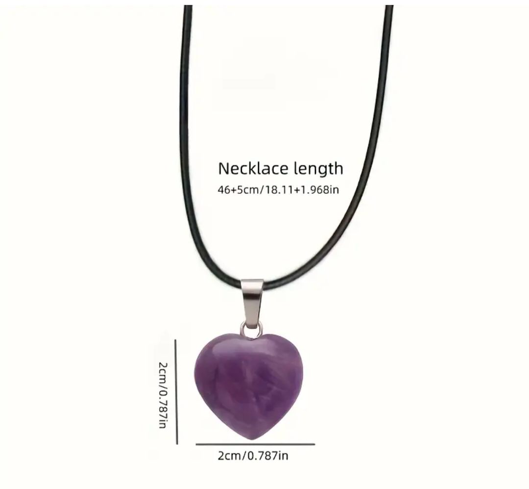 Crystal Heart Pendant Necklace