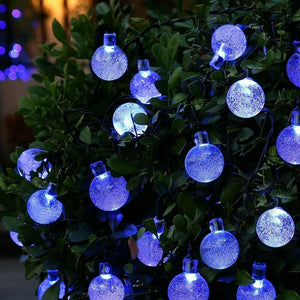30 LED Solar Powered Garden String Ball Lights