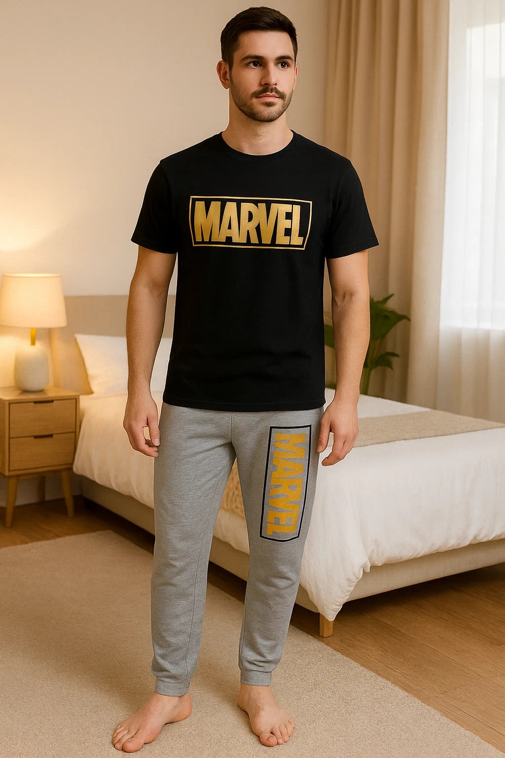 Gold M*RVEL Mens Pyjamas