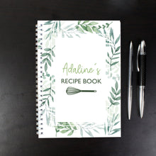 Load image into Gallery viewer, Personalised Botanical A4 Recipe Book Journal
