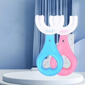 Children's U-shaped Soft Rubber Toothbrush