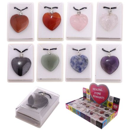 Healing Stone Heart Pendant