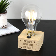 Load image into Gallery viewer, Personalised Stars LED Bulb Table Lamp