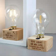 Load image into Gallery viewer, Personalised Stars LED Bulb Table Lamp