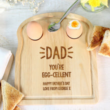 Load image into Gallery viewer, Personalised Free Text Egg &amp; Toast Board