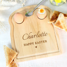 Load image into Gallery viewer, Personalised Heart Egg &amp; Toast Board