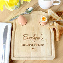 Load image into Gallery viewer, Personalised Heart Egg &amp; Toast Board