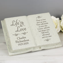 Load image into Gallery viewer, Personalised Life &amp; Love Memorial Book