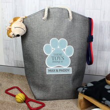 Load image into Gallery viewer, Personalised Paw Print Storage Bag