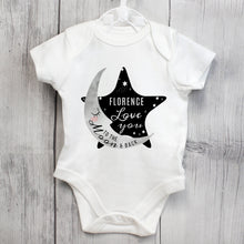 Load image into Gallery viewer, Personalised Baby To The Moon and Back 0-3 Months Baby Vest