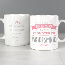 Load image into Gallery viewer, Personalised Pink Promoted To Mug