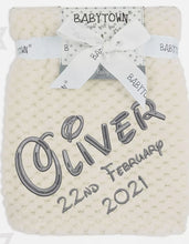 Load image into Gallery viewer, Personalised Baby Blanket