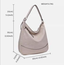 Load image into Gallery viewer, Women Fashion Slouch PU Leather Hobo Handbag Satchel Shoulder Tote Bag