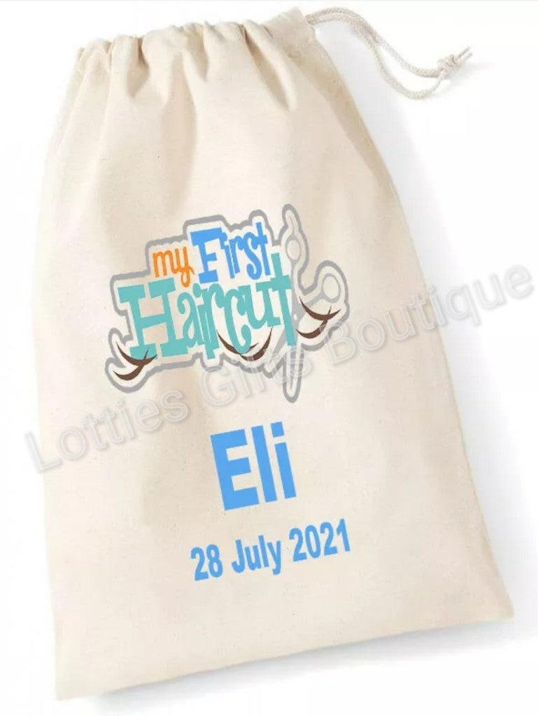 Personalised MY FIRST HAIRCUT Bag