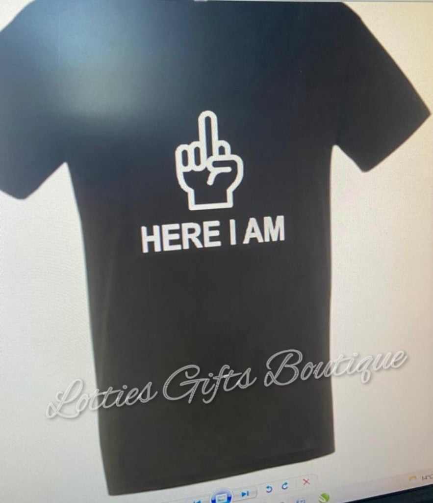 Mummy Finger Slogan Funny Tshirt