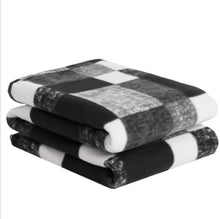 Load image into Gallery viewer, Tartan Check Winter Fleece Throw Over Bed Warm Soft Blanket