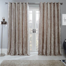 Load image into Gallery viewer, Crushed Velvet Eyelet Curtains