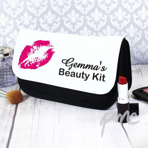 Personalised Lips Make Up Bag