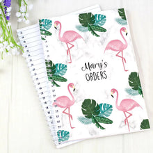 Load image into Gallery viewer, Personalised Flamingo A5 Notebook