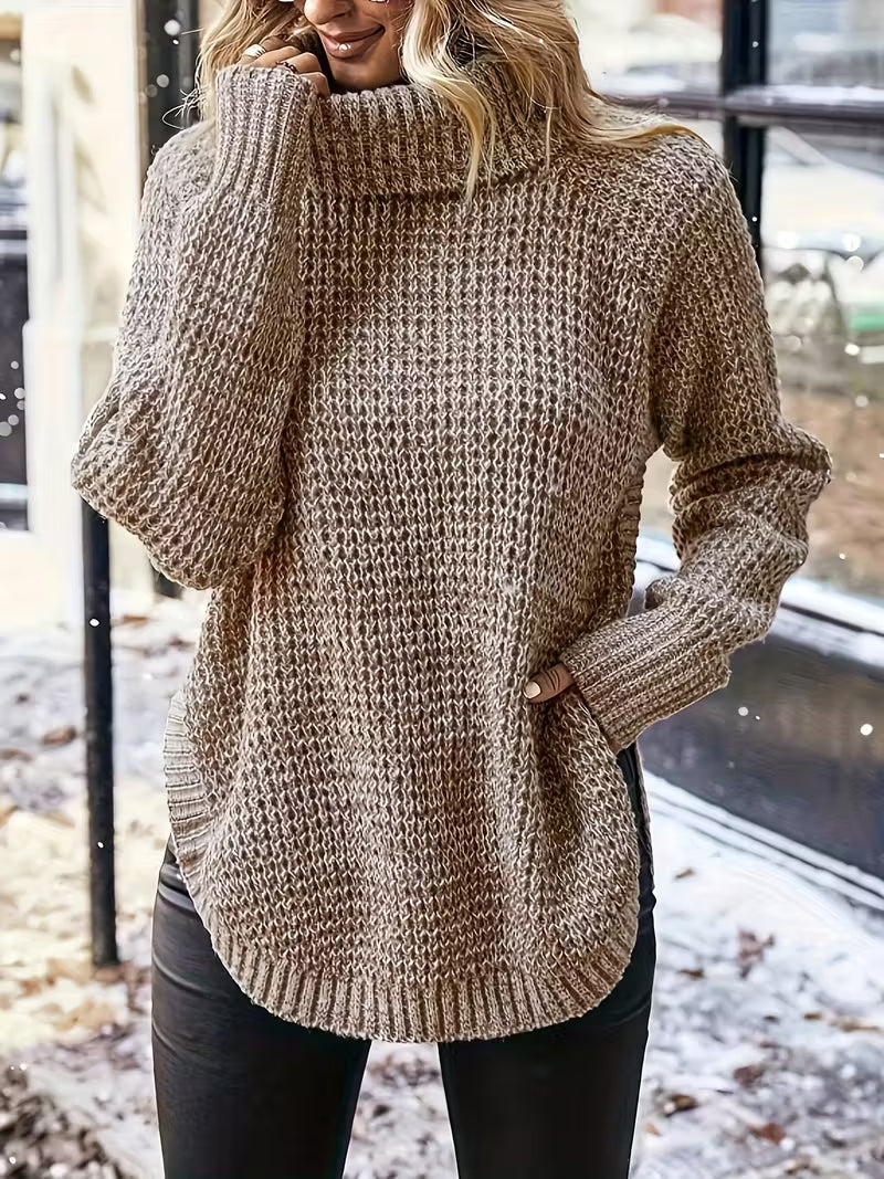 High Neck Womans Pullover