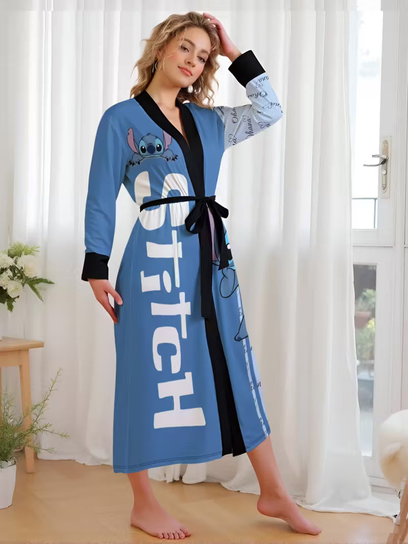 Stitch Women'S Print Robe