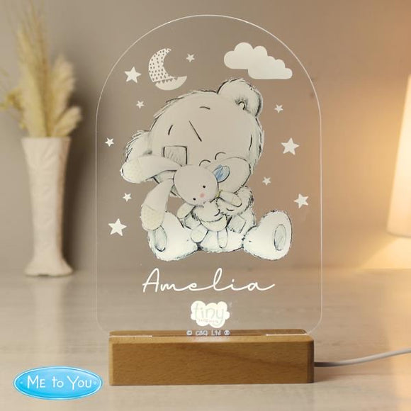 Personalised Tiny Taddy Teddy LED light