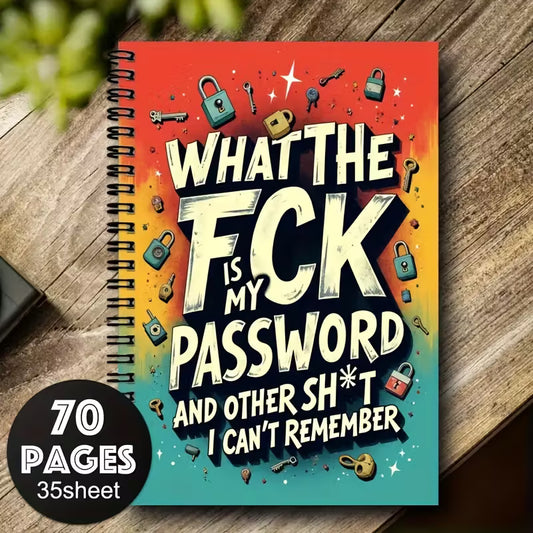 Fun Spiral Password Notebook