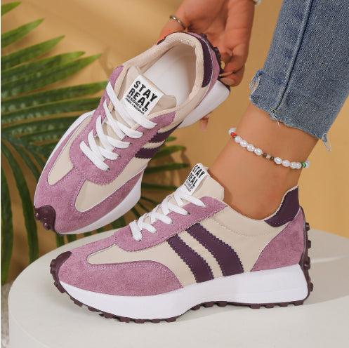 Stripe Lace-up Women's Trainers