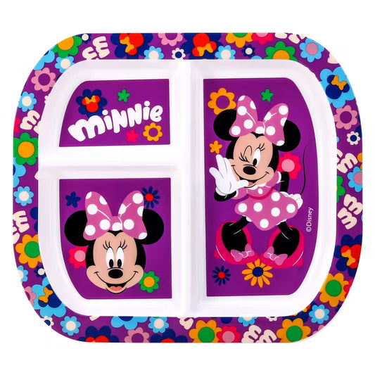 Minnie Mouse 3 Section Plate