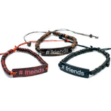 6x Coco Slogan Bracelets - #Friends