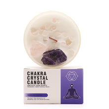 Load image into Gallery viewer, Chakra Crystal Candles - Third Eye Chakra