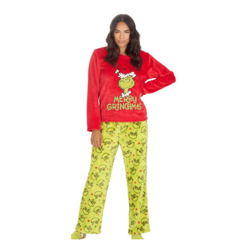 Official 'The Grinch' Ladies Plush Fleece Lounge Set PREORDER