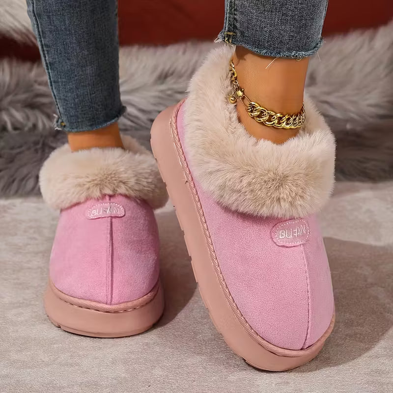 A Pair of Fashionable Home Warm Slippers