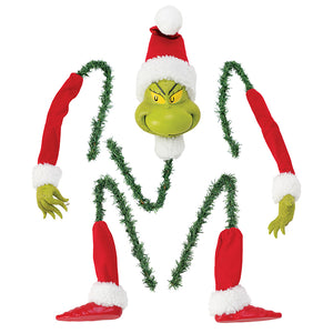 Grinch Stuffed Stuck Garland Elf Arm Leg Head Ornaments Christmas Tree Decorations