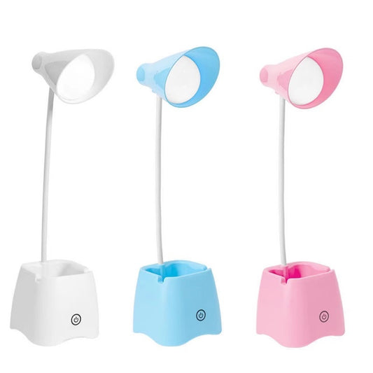 LED Desk Lamp with Pen Holder Phone Holder