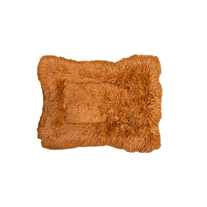 Fluffy Plush Soft Flat Animal Pet Sleeping Bed