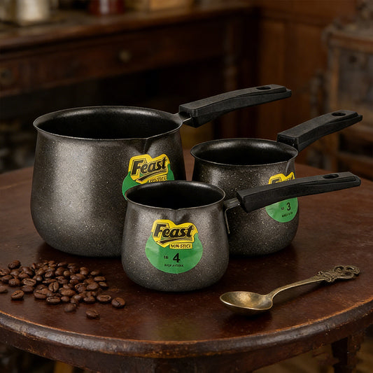 3PCS Turkish Style Stainless Steel Coffee Set