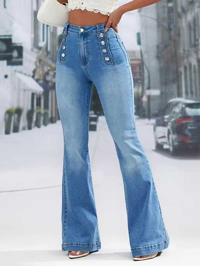 Women'S High-Waisted Stretch Jeans