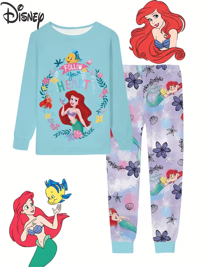 Girls The Little Mermaid PJs Set