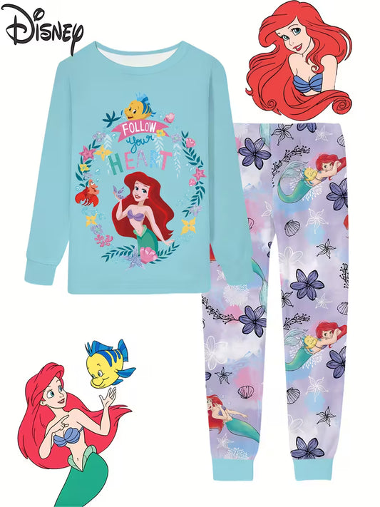 Girls The Little Mermaid PJs Set
