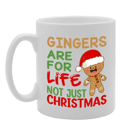 Gingers Are For Life Ceramic Xmas Mug