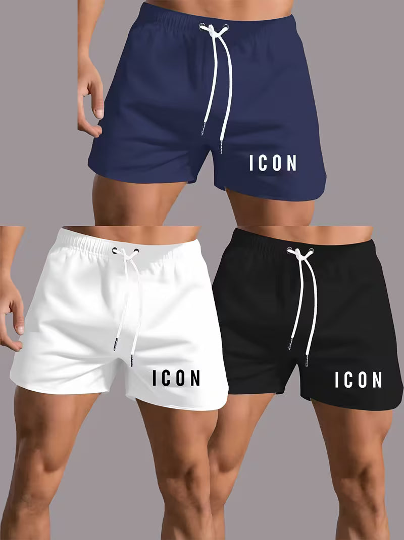 3-Pack Ultra-Thin Beach Shorts for Men