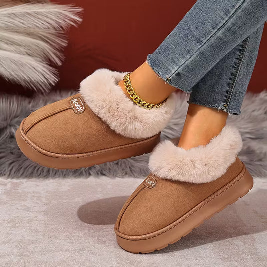 A Pair of Fashionable Home Warm Slippers