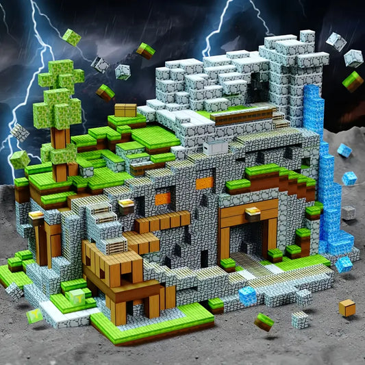 100pcs Magnetic Building Blocks Set with Storage Bag