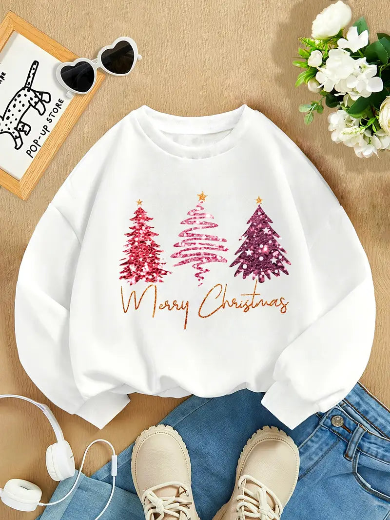 Christmas Print Sweatshirt